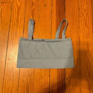 Urban Outfitters Blue Ribbed Strappy Top